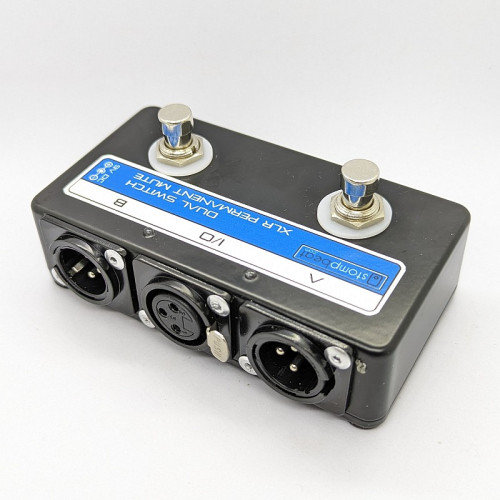 Dual Switch XLR AB Switch with LEDS Popless
